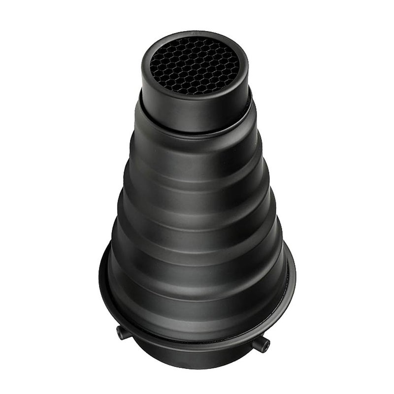 Soonpho Aluminium Alloy Conical Snoot Kit for Bowens Mount Strobe Flash Speedlite Photography,Honeycomb Grid and 5 Pieces Color Filters for Bowens Mount Strobe Flash Speedlite - Image 3